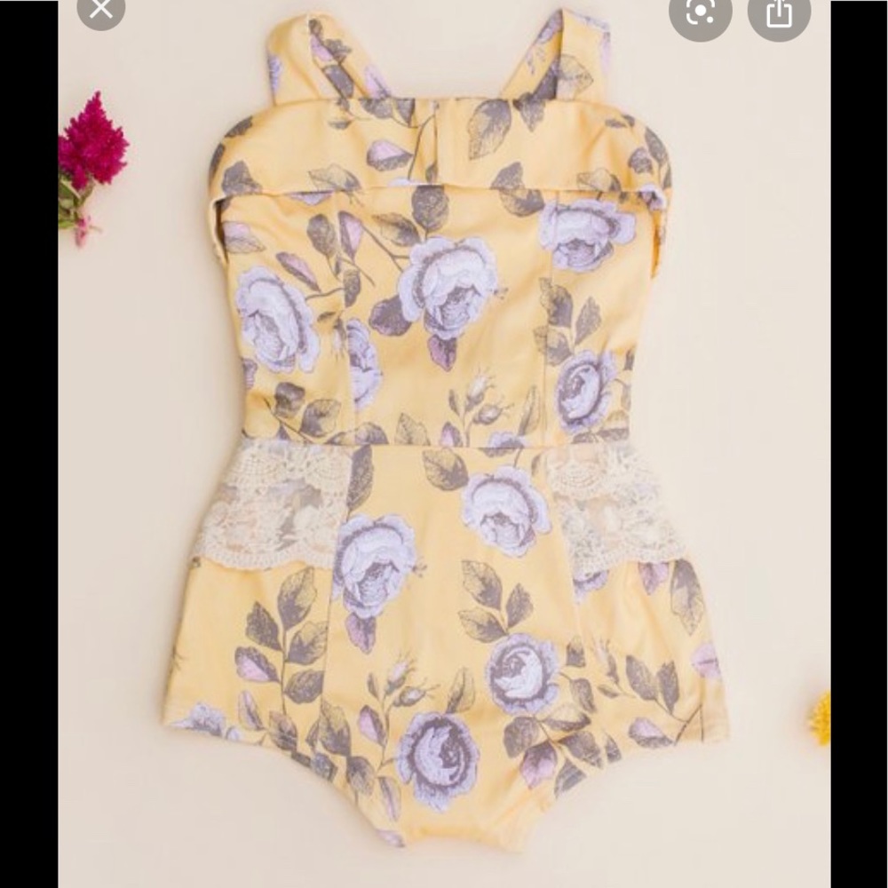 Joyfolie Yellow Flora Linnea Maillot 8